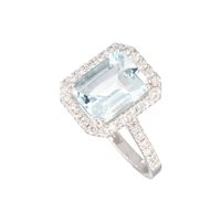 Anello Golay Donna ACQUAMARINA in Oro bianco Acquamarina ACLC072DIAQ6 ACQ 3.11